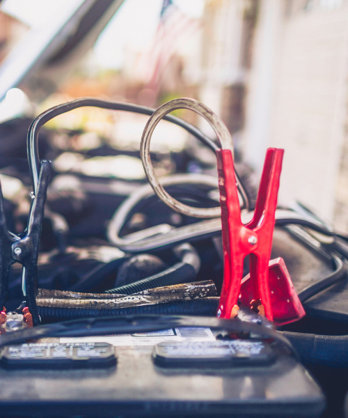 A close up of a pair of scissors and wires